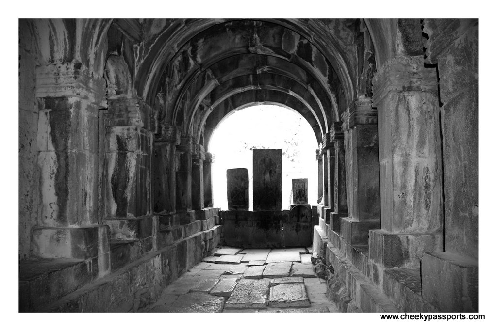 Inside the dark Sanahin Monastery, , amongst the top places to visit in Armenia