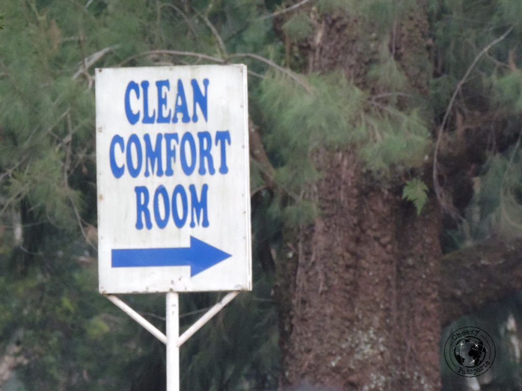 The CR sign referring to comfort room or toilet - Philippines travel tips