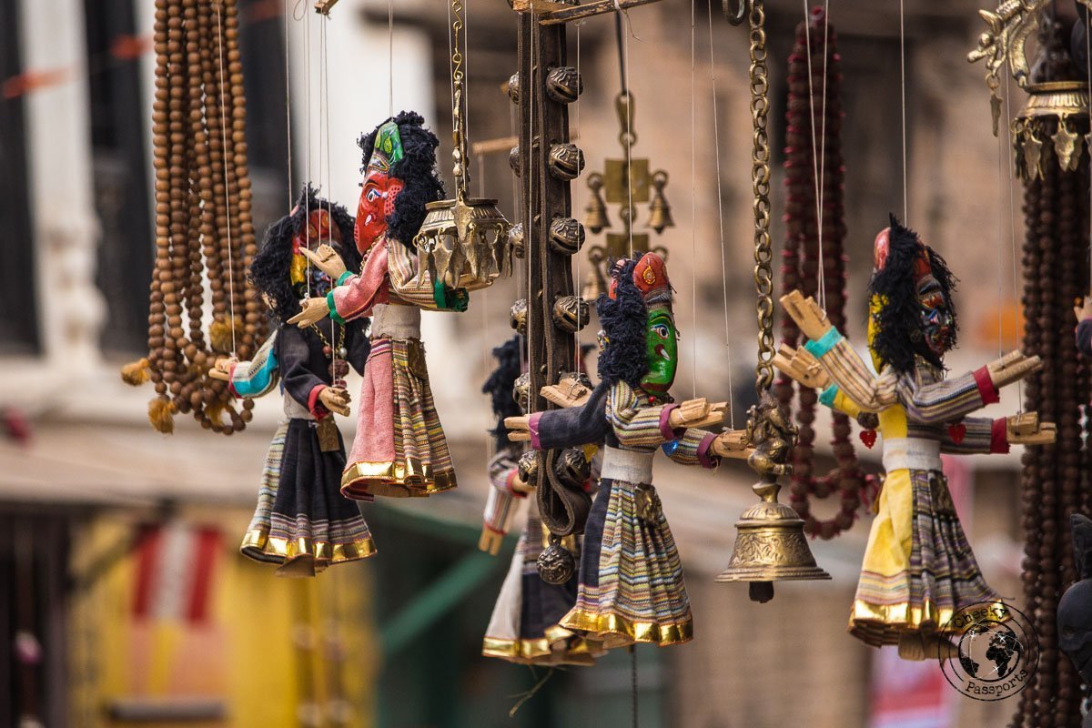 puppets at Bhaktapur Durbar Square in Nepal