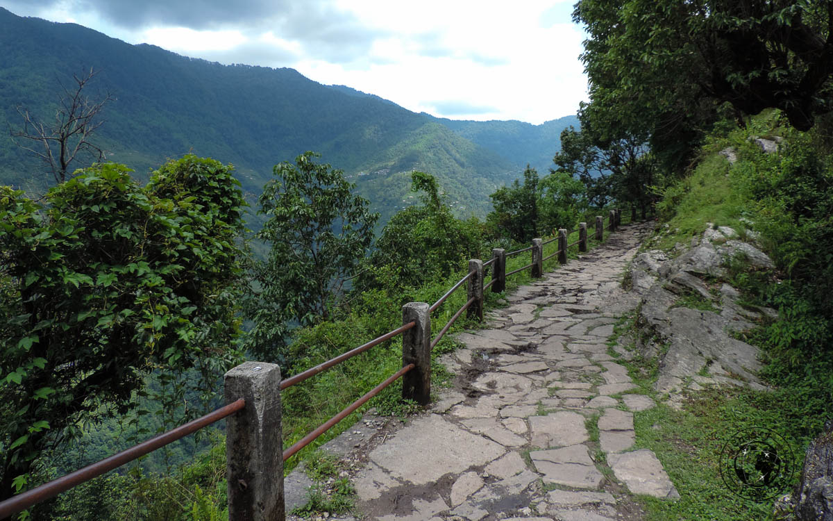 mountain path at the Poon hill trek, Pokhara