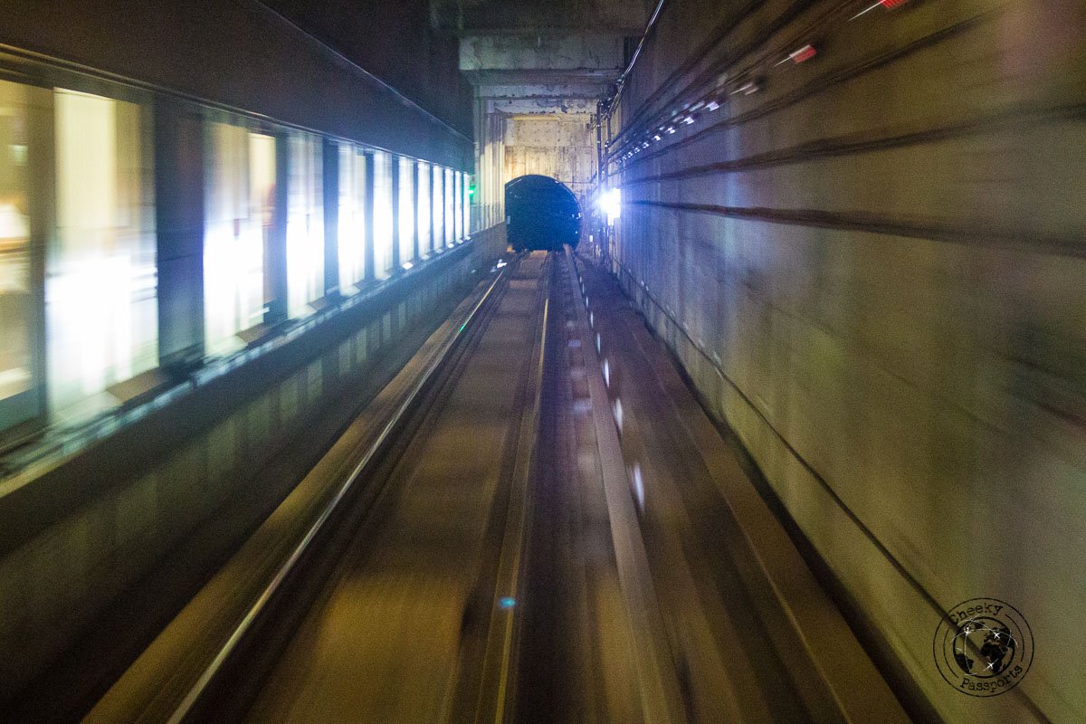 the MRT subway - 3 days in singapore