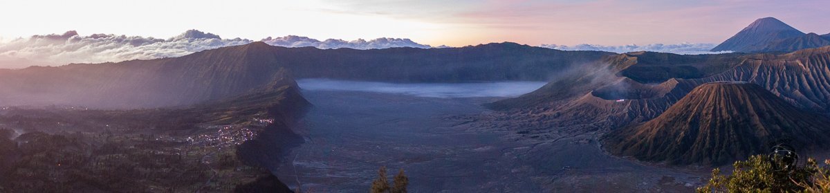Panormic view of Mount Bromo and the sea of sand - Mount Bromo Sunrise and Kawah Ijen Blue Flames in 2 days (without a tour)