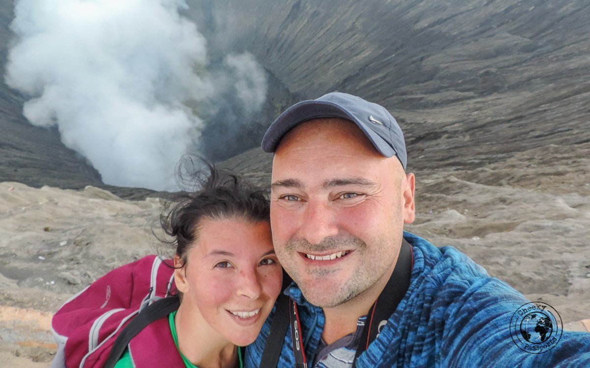 Red faces after a tough climb - Mount Bromo Sunrise and Kawah Ijen Blue Flames in 2 days (without a tour)