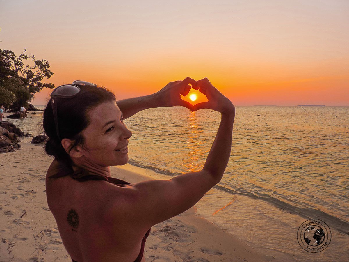 Sunset at Sunset beach with Michelle - Karimunjawa Islands Travel Guide and Information