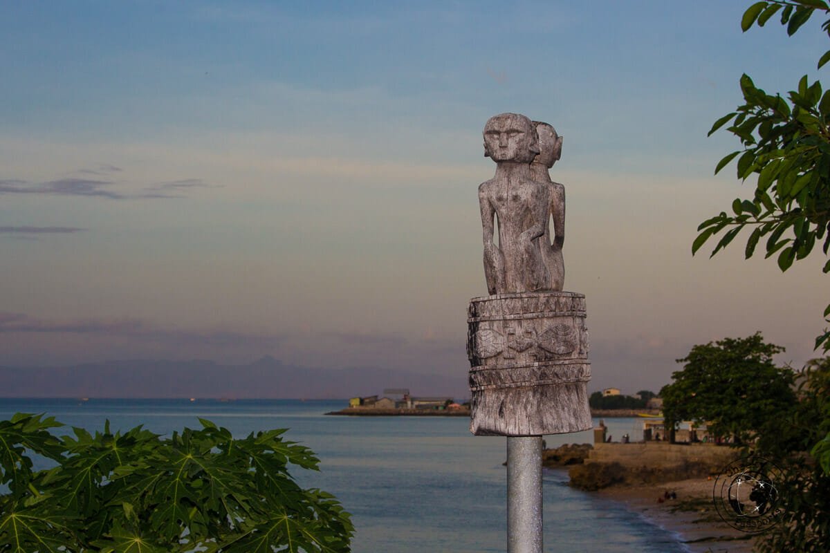 A totem at our residence in Kupangwhilst exploring West Timor Indonesia. Exploring Indonesia 's most remote places.