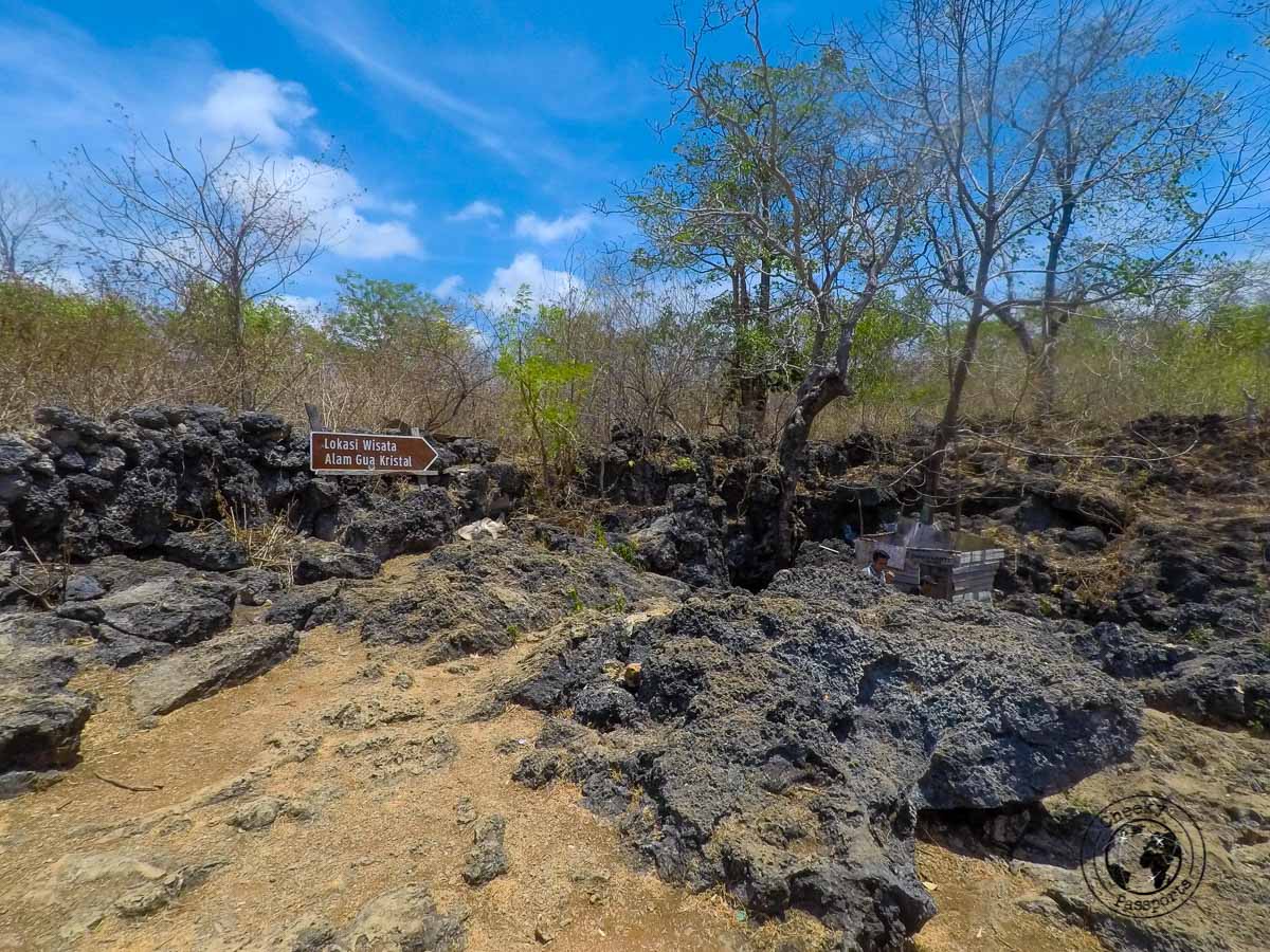 The road to the crystal cave in kupang visited whilst exploring west timor, indonesia