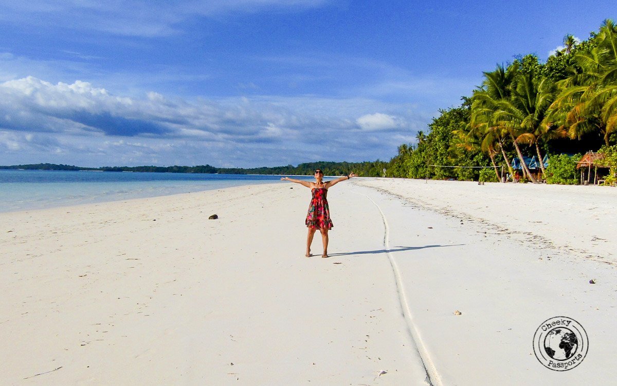 Michelle at Pasir Panjang in Kei Kecil maluku
