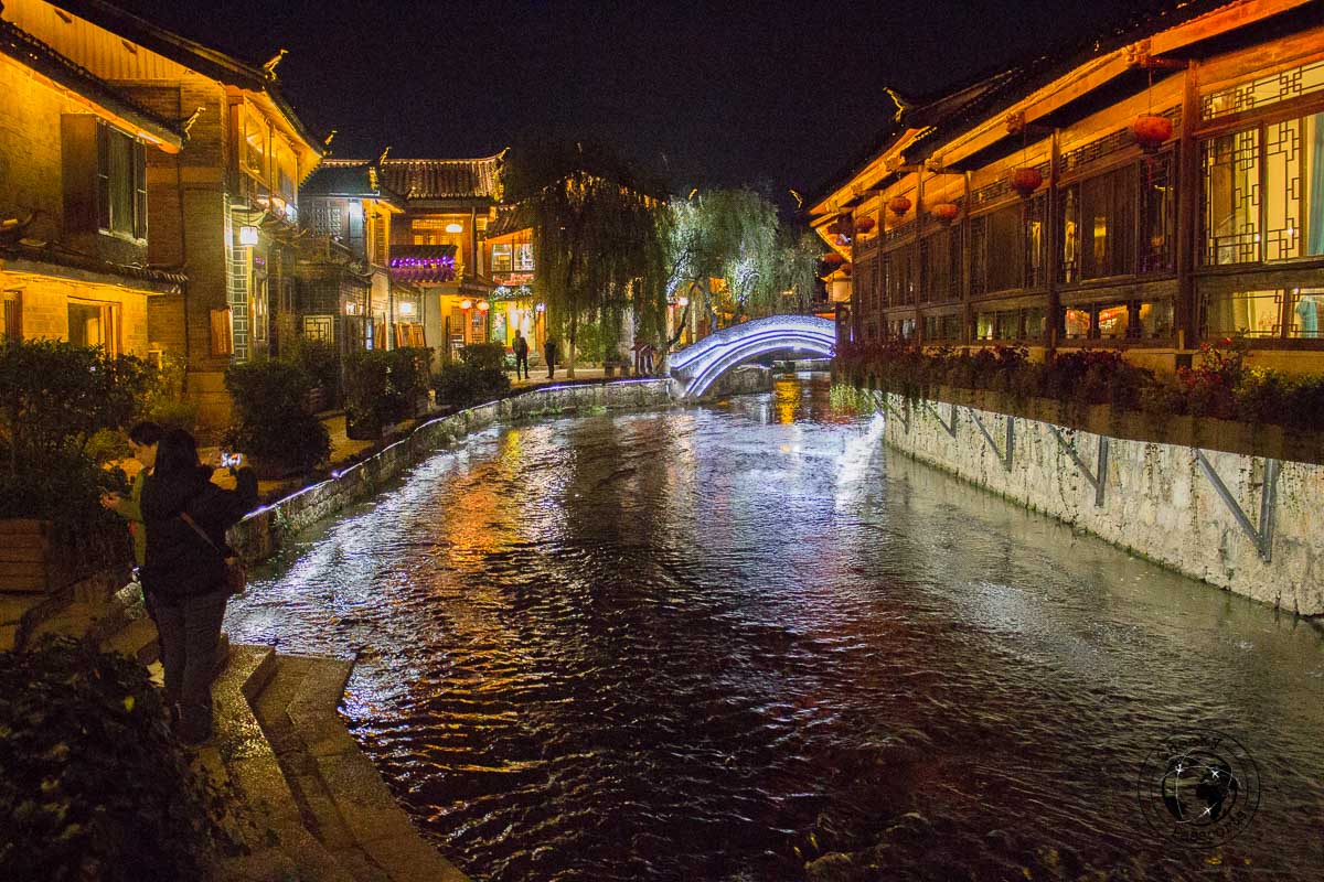 Lijiang at night - Lijiang attractions, Yunnan, China