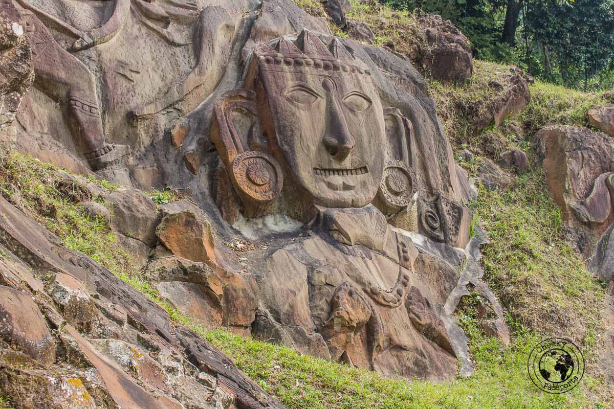 Divinities sculpted at Unakoti site in Tripura - North East India Travel Guide