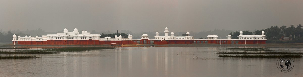 Panoramic of the Neermahal water palace, one of the top tourist places in tripura