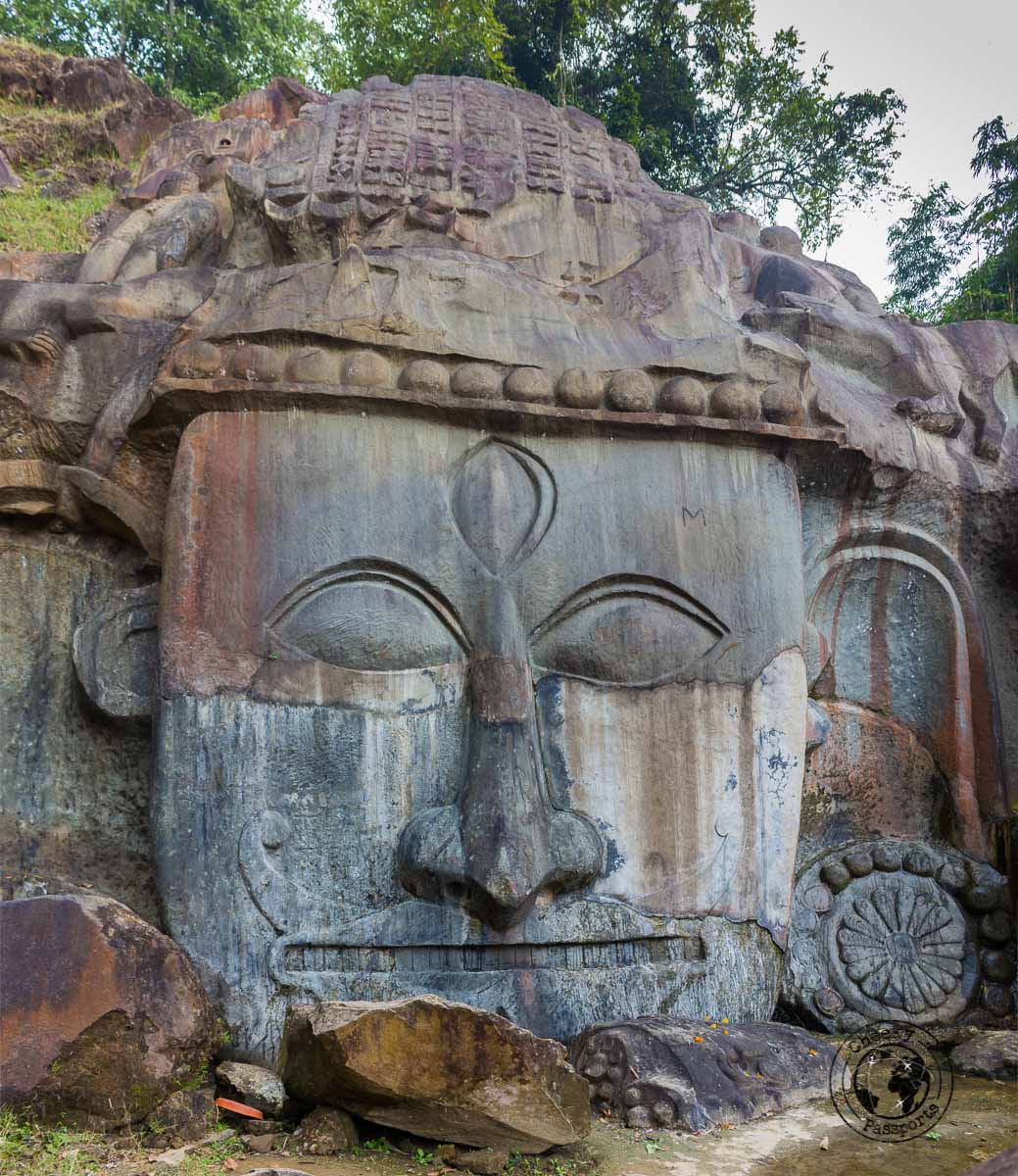 Unakoti sculptures