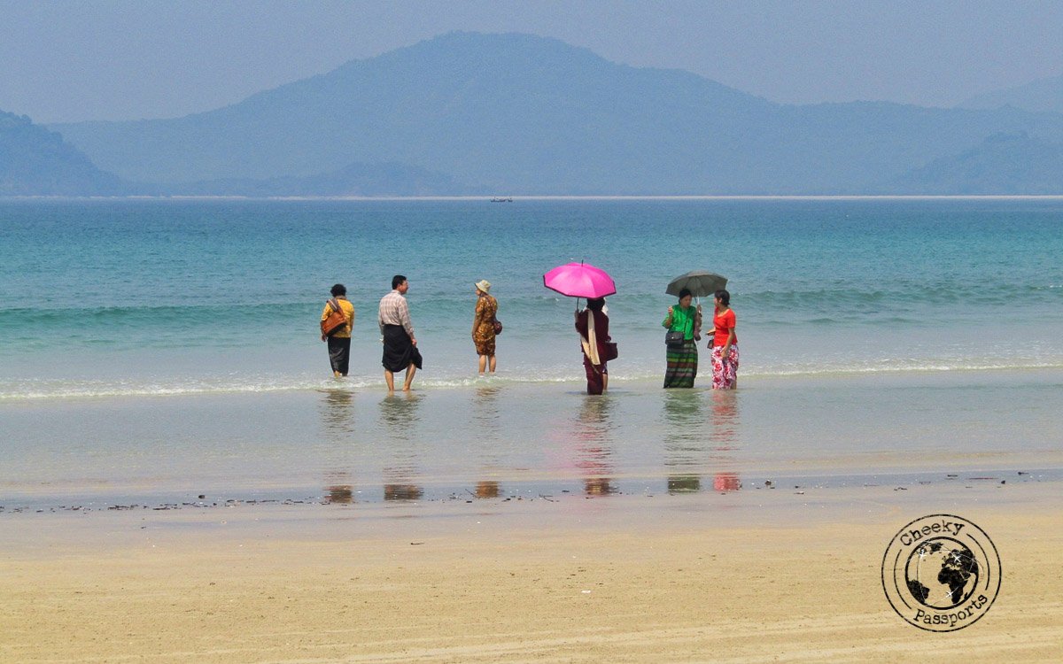 Family activities by the beaches of Dawei