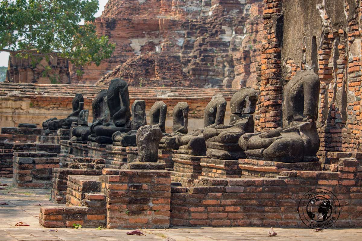 The ruins of the former Ayutthaya City