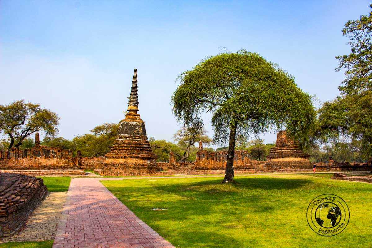 The temples complex of Ayutthaya Historical Park