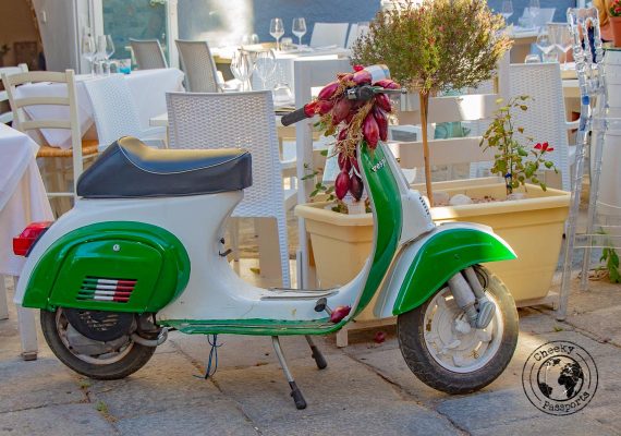 The traditional motorino is a common sighting in calabria
