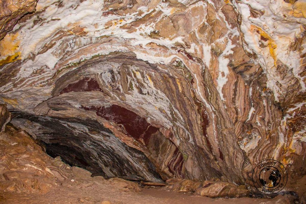 Entrance to the salt cave in qeshm island