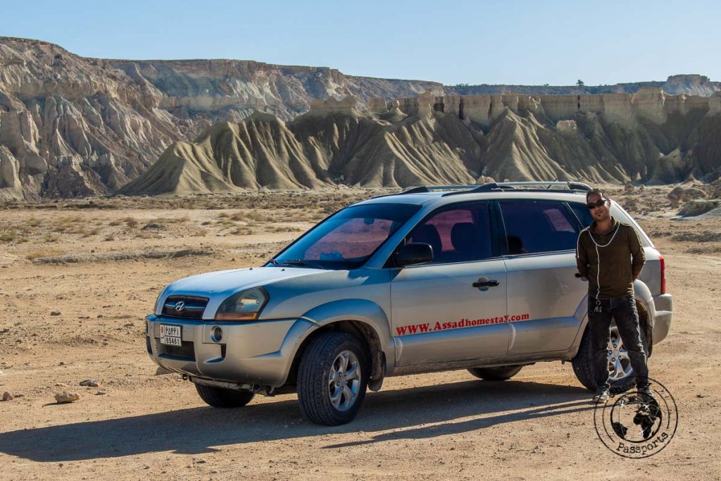 Our transport and guide provided by Assad Homestay in Qeshm Island