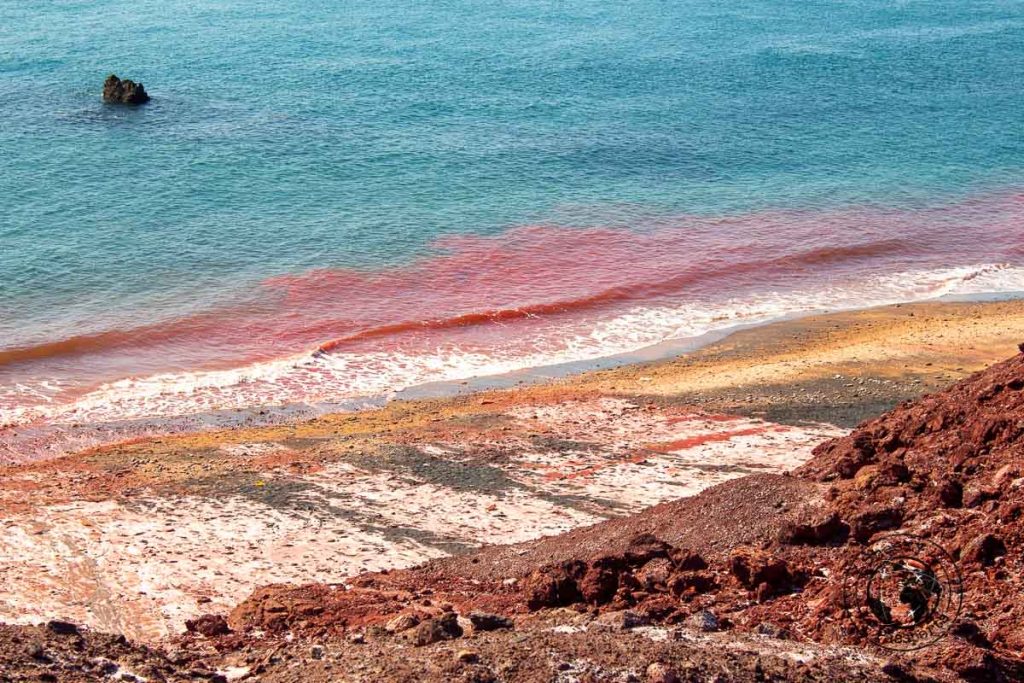 Red Sea at the Red beach in Iran