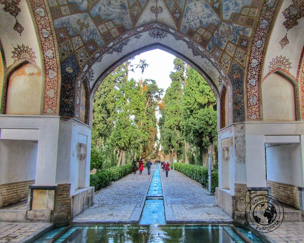 water features at the fin garden in Kashan