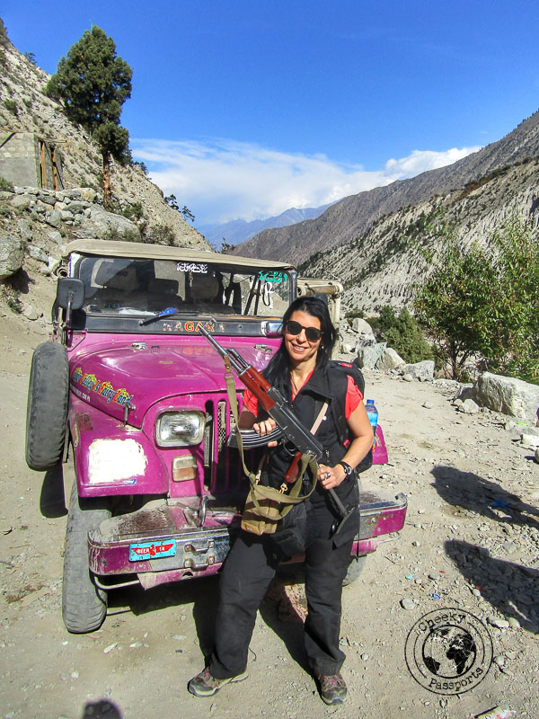 Michelle at the Fairy Meadows Road
